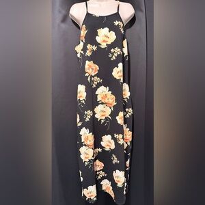 Timing Black Floral Dress